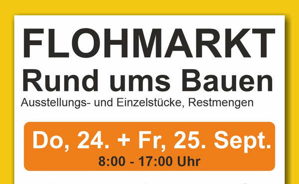 Flohmarkt Ankündigung