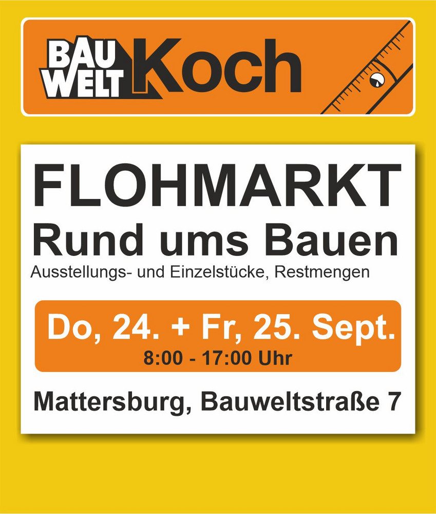 Flohmarkt Ankündigung