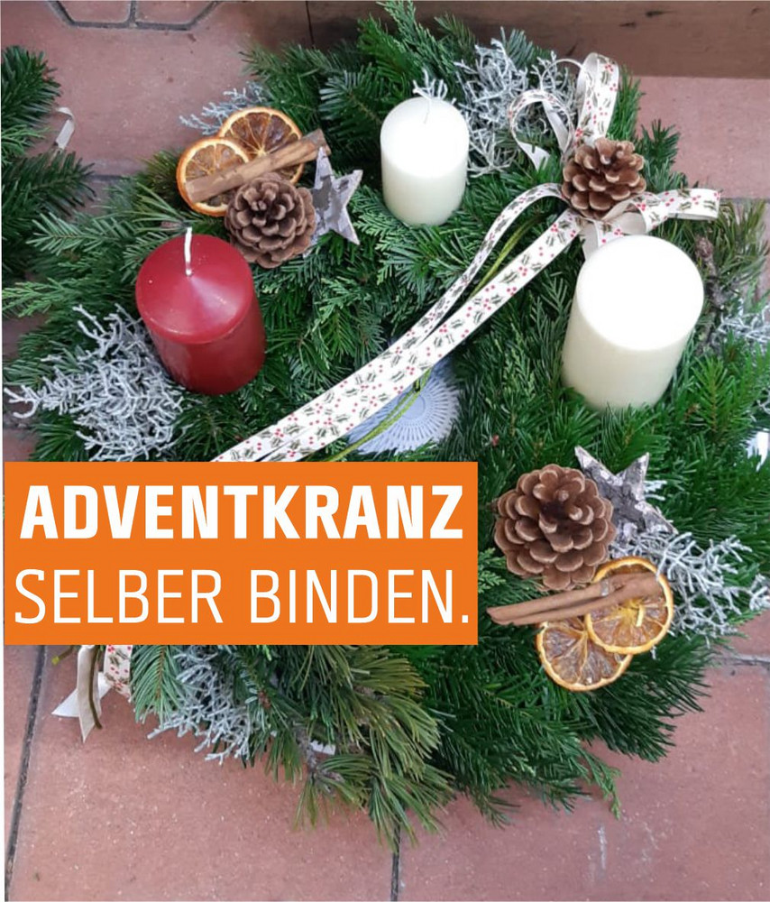 Adventkranz binden