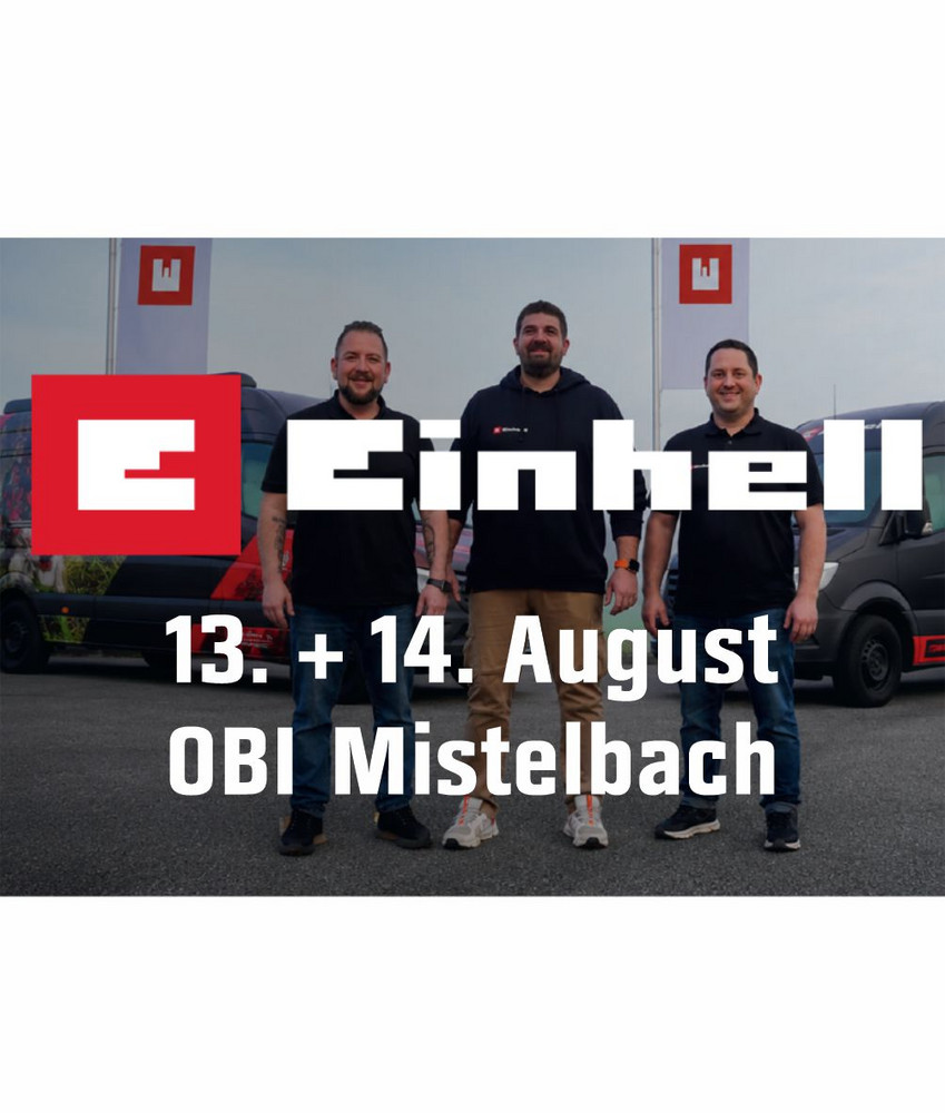 Ankündigung EINHELL Promo-Tour EINHELL Promo-Tour