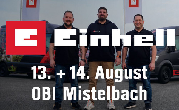Ankündigung EINHELL Promo-Tour EINHELL Promo-Tour